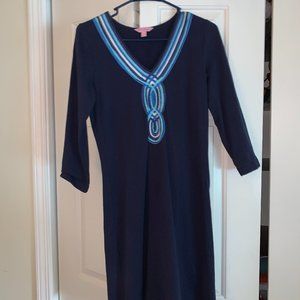 Lilly Pulitzer Navy Shift Dress - Size S